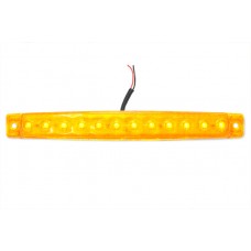 фонарь габаритный L0050YELLOW LED 24V, желтый (L=170мм, 12-светодиодов)