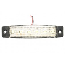 фонарь габаритный L0051WHITE LED 24V, белый (L=95мм, 6-светодиодов)