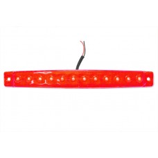фонарь габаритный L0050RED LED 24V, красный (L=170мм, 12-светодиодов)