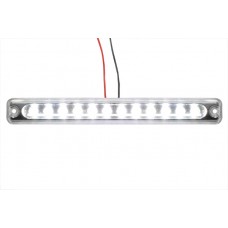 фонарь габаритный L0041WHITE LED 24V, белый (L=180мм, 12-светодиодов-отражатель)