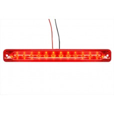 фонарь габаритный L0041RED LED 24V, красный (L=180мм, 12-светодиодов-отражатель)