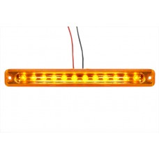 фонарь габаритный L0041YELLOW LED 24V, желтый (L=180мм, 12-светодиодов-отражатель)